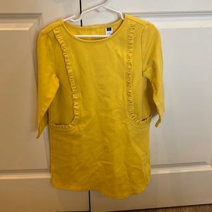 Janie and Jack yellow long sleeve dress.